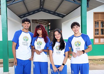 Estudantes do Instituto de Educação Lourenço Filho, de Rio Branco, alcançam 9º lugar na Região Norte e 2º no Acre na Obereri 2024. Foto: Mardilson Gomes/SEE