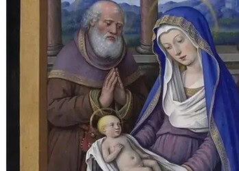 José idoso na época do nascimento de Jesus, em quadro de Jean Bourdichon