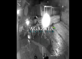 Vídeo mostra ataque que deixou dois jovens baleados neste sábado, em Rio Branco