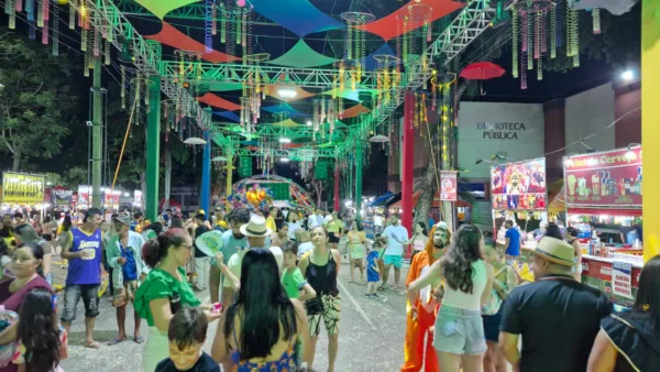 Foliões começam a lotar a Passarela do Samba na 4ª noite de Carnaval em Rio Branco; FOTOS