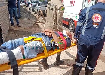 Trabalhadores ficam feridos após serem atingidos por peça de madeira em obra em Rio Branco