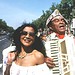 Nazaré Pereira e Luiz Gonzaga nas ruas de Paris, em 1982. Foto: cedida