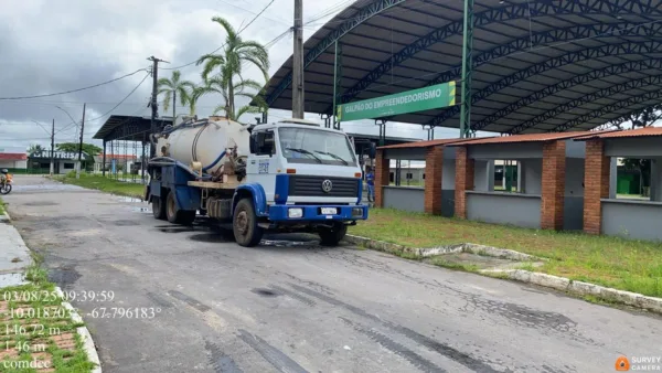 Parque de Exposições é preparado para receber desabrigados de possível cheia do Rio Acre