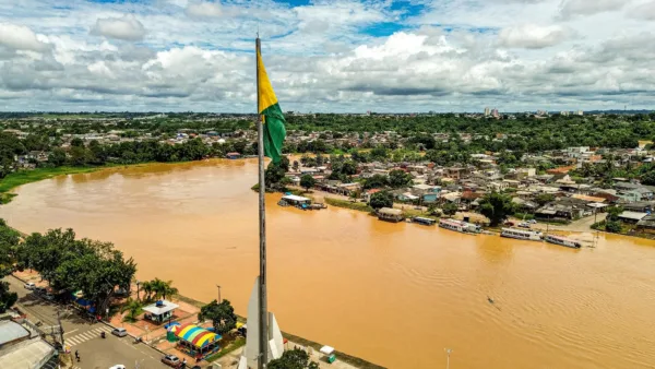 Rio Acre começa a apresentar sinais de vazante em Rio Branco