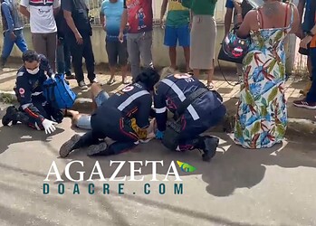 Motociclista fica ferido após colisão com carro em Rio Branco