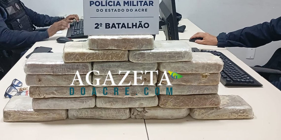 Denúncia anônima leva à prisão de homem transportando quase 19 kg de cocaína em Rio Branco