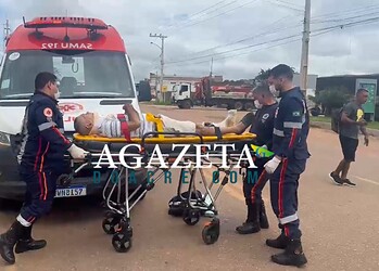 Idoso sofre fratura exposta em colisão entre motocicletas na Rodovia AC-40