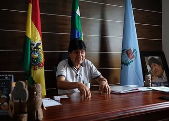 Evo Morales — Foto: Manuel Seoane/Bloomberg