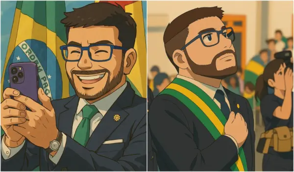 Gladson entra na trend do Studio Ghibli e posta suas versões em anime