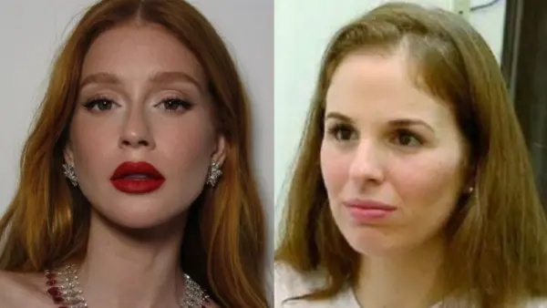 Marina Ruy Barbosa surge pela primeira vez caracterizada como Suzane Von Richthofen