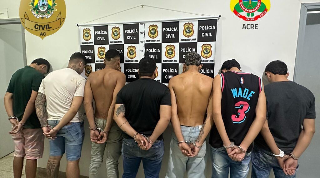 Operação policial em Cruzeiro do Sul prende sete integrantes de facção criminosa. Ação integrada impediu novos crimes na cidade. Foto: cedida.