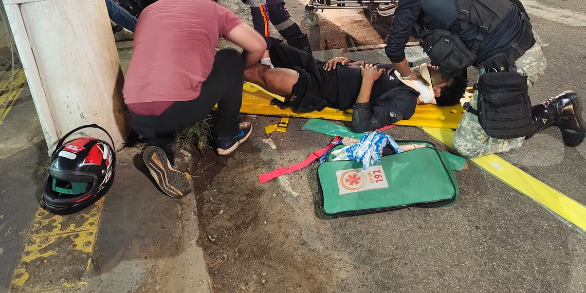 Colisão entre motocicletas deixa três pessoas feridas em Rio Branco