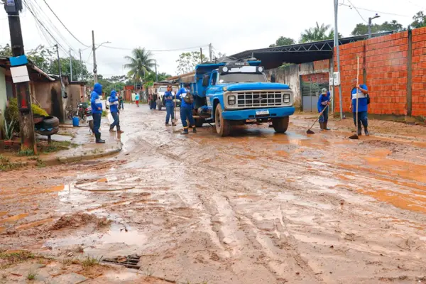 Prefeitura de Rio Branco intensifica ações de apoio aos bairros afetados pelas fortes chuvas