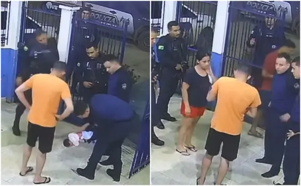 VÍDEO: Bebê de cinco dias se engasga com leite materno e é salvo por policiais militares em Brasiléia