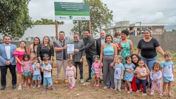 Prefeitura recebe doação de terreno da União para ampliação de creche na região central de Rio Branco