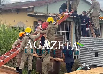 Idoso recebe descarga elétrica em forro de residência e é resgatado em Rio Branco