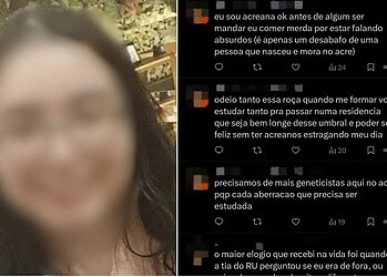 Acreana, estudante de medicina e filha de secretário de Estado diz ter nojo de conterrâneos: "povo seboso"