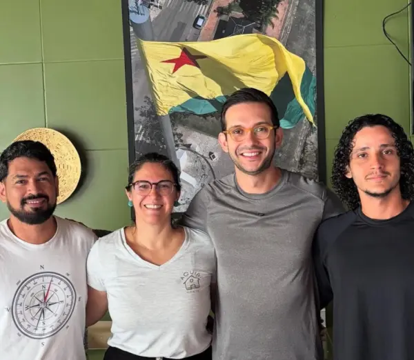 O youtuber Matheus Boa Sorte esteve em Rio Branco para gravar reportagens sobre pontos turísticos locais que irão ao ar em agosto