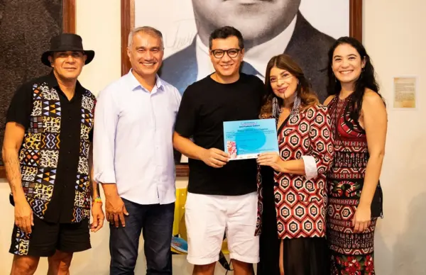 O youtuber Matheus Boa Sorte esteve em Rio Branco para gravar reportagens sobre pontos turísticos locais que irão ao ar em agosto