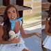 Nicole Bahls segura galinha batizada com o nome de Xuxa • reprodução/Instagram