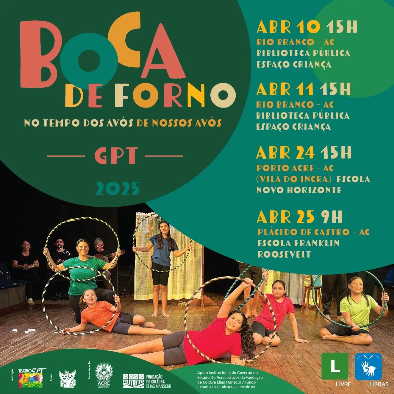 Espetáculo “Boca de Forno” leva magia e tradição a três cidades do Acre