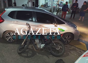 Motociclista sofre fratura exposta após colisão com carro em avenida de Rio Branco