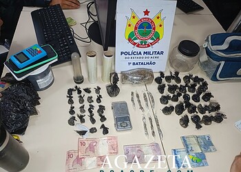 Ação da PM no Bairro João Eduardo termina com prisão de homem por tráfico de drogas