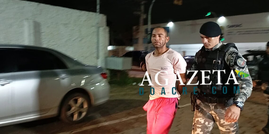 Homem é preso após assaltar e esfaquear vítima no Centro de Rio Branco