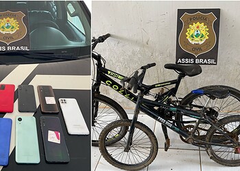 Objetos furtados de loja no Acre são recuperados e suspeitos identificados após ação criminosa