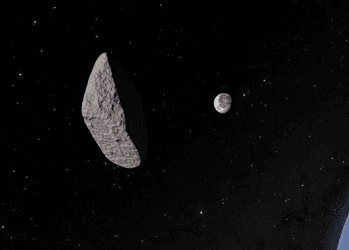 Astrônomos criaram uma imagem 3D do asteroide recém-descoberto — Foto: 9NOIRLab/NSF/AURA/R. Proctor via AP