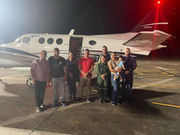 Bebê de 1 ano e 7 meses é transferido de UTI aérea para Rio Branco para terceira cirurgia cardíaca