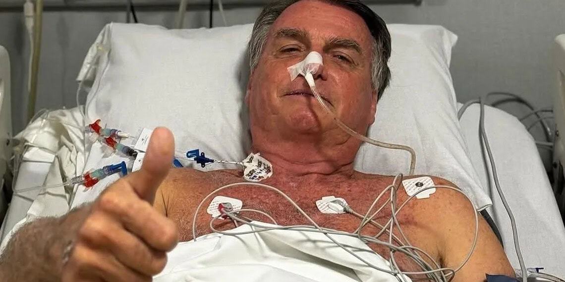 Ex-presidente Jair Bolsonaro (PL) internado • Reprodução/Instagram