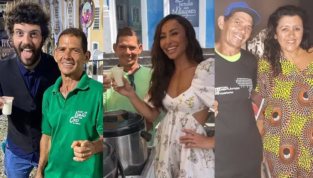 O suco de limão com coco de Seu Milton já conquistou até celebridades — Foto: Divulgação
