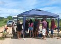 Famílias ameaçadas de despejo interditam BR-364 em protesto por moradia, e rodovia é liberada após reunião marcada com MPAC