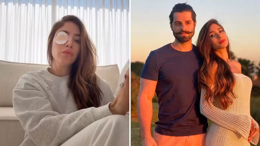 Casada com Alok, Romana Novaes faz alerta após complicações de procedimento nos cílios: 'Pior dor que senti na minha vida' — Foto: Reprodução/ Instagram