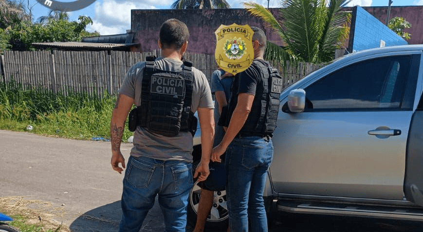 Prisão foi realizada pela Delegacia Especializada de Atendimento à Mulher, Criança e Adolescente (DEMPCA), com base em mandado judicial. Foto: cedida.