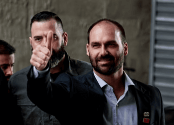 Deputado federal Eduardo Bolsonaro (PL), filho do presidente da República e candidato à reeleição, Jair Bolsonaro (PL), — Foto: Bruno Escolastico/Estadão Conteúdo