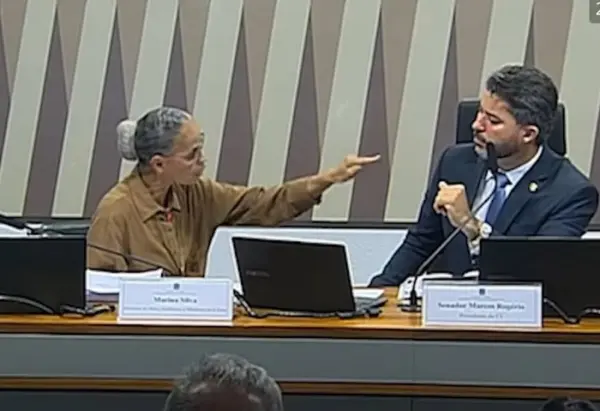 VÍDEO: Senador bate boca com Marina Silva, que abandona comissão: “Submissa eu não sou”