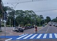 Faixas de pedestres em Rio Branco são revitalizadas com cores azul e branca; FOTOS