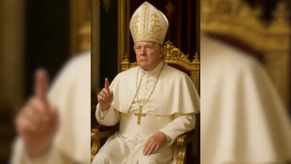 Donald Trump posta foto vestido como papa nas redes sociais