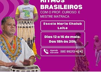 Oficinas gratuitas de arte e cultura oferecem 90 vagas para todas as idades em Rio Branco