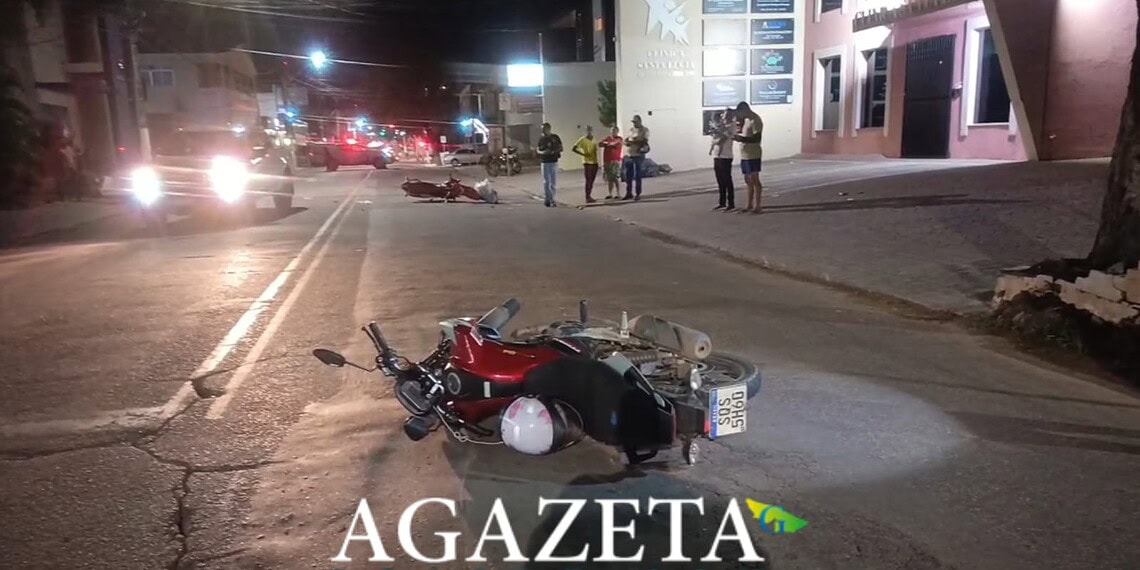 Acidente com duas motocicletas e uma caminhonete deixa homem com fratura em Rio Branco