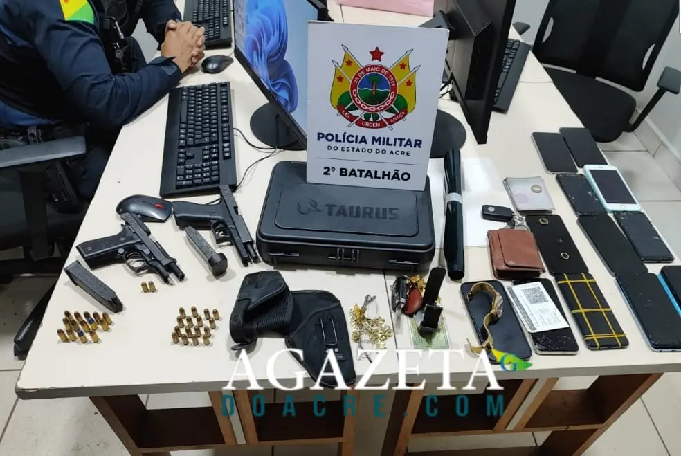 Polícia frustra execução e prende líder e mais 5 comparsas membros do CV em Rio Branco