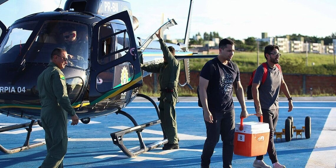 Ciopaer realizou translado de um fígado para Rio Branco. Foto: Dharcules Pinheiro/Sejusp