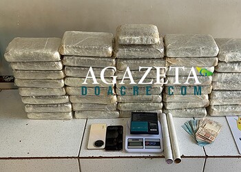 Homem é preso com mais de 40 kg de maconha no Bahia Nova, em Rio Branco
