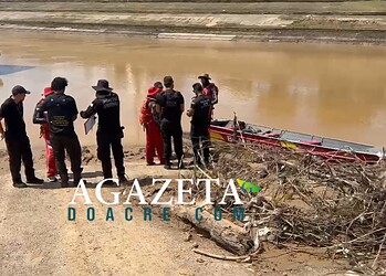 Criminoso que caiu no Rio Acre durante confronto com a PM é encontrado morto com duas pistolas em Rio Branco