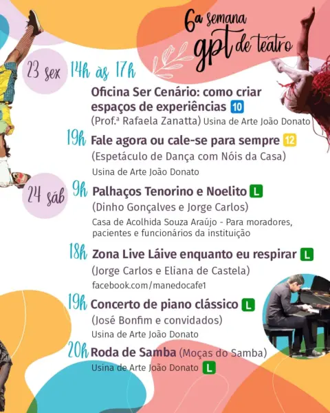 Grupo do Palhaço Tenorino realiza VI Semana GPT de Teatro 4 Grupo do Palhaço Tenorino realiza VI Semana GPT de Teatro