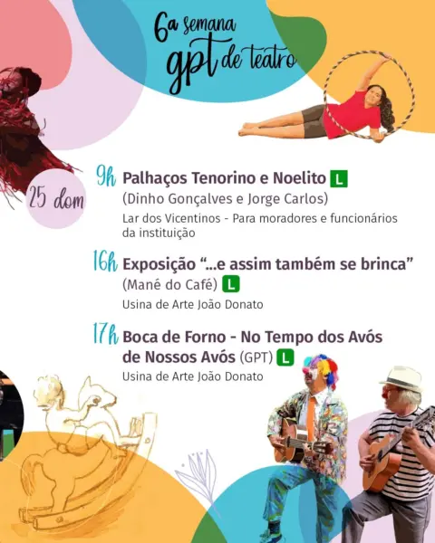 Grupo do Palhaço Tenorino realiza VI Semana GPT de Teatro 5 Grupo do Palhaço Tenorino realiza VI Semana GPT de Teatro