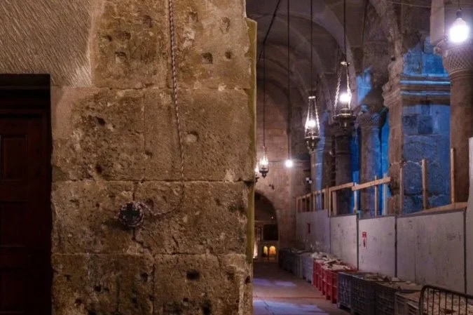 Escavações na Igreja do Santo Sepulcro, em Jerusalém, mostram local do túmulo de Cristo - (crédito: Reprodução/Instagram )