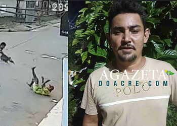Vídeo mostra momento em que homem é morto a tiros após discussão em frente a distribuidora em Rio Branco